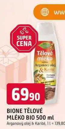 Trefa BIONE TĚLOVÉ MLÉKO BIO 500 ml nabídka