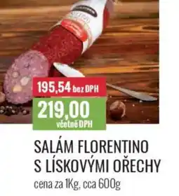 Ratio Salám florentino s lískovými ořechy nabídka