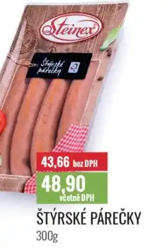 Ratio Steinex Štýrské párečky nabídka