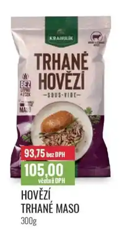 Ratio KRAHULIK Hovězí trhané maso nabídka