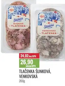 Ratio Tlačenka šunková. venkovská nabídka
