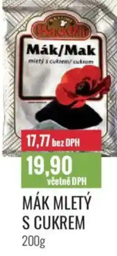 Ratio Mák mletý s cukrem nabídka