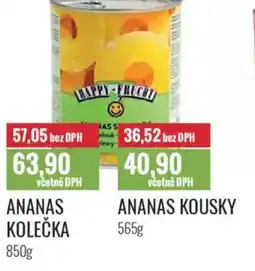 Ratio Ananas kousky nabídka