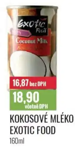 Ratio Kokosové mléko exotic food nabídka