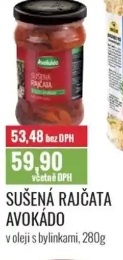 Ratio Sušená rajčata avokádo nabídka