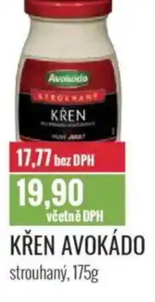 Ratio Křen avokádo strouhaný nabídka