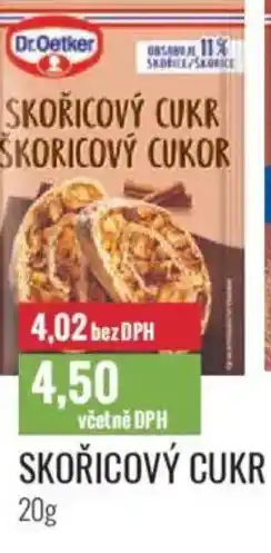 Ratio Dr.Oetker Skořicový cukr nabídka