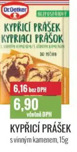 Ratio Dr.Oetker Kypřicí prášek s vinným kamenem nabídka