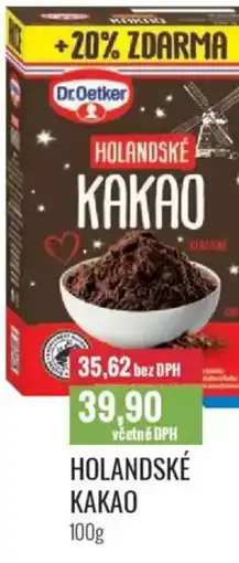 Ratio Dr.Oetker Holandské kakao nabídka