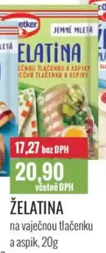 Ratio Dr.Oetker Želatina na vaječnou tlačenku a aspik nabídka