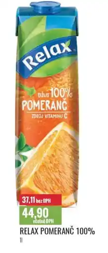 Ratio Relax pomeranč 100% nabídka