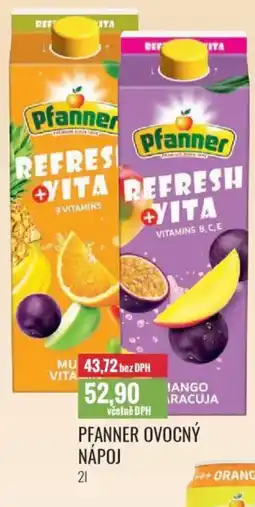 Ratio Pfanner ovocný nápoj nabídka