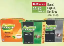Ratio Ranní, English,Earl Grey nabídka