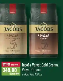 Ratio Jacobs Velvet Gold Crema, Velvet Crema nabídka
