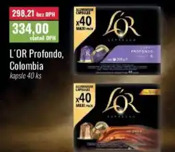 Ratio L'OR Profondo, Colombia kapsle nabídka