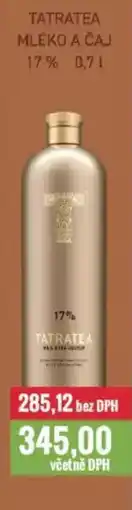 Ratio Tatratea mléko a čaj 17% nabídka