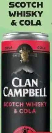 Ratio CLAN CAMPBELL Scotch whisky & cola nabídka