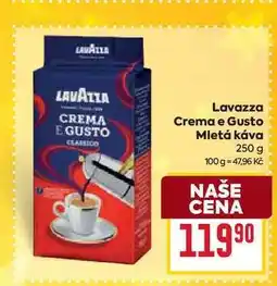 Billa Lavazza Crema e Gusto Mletá káva 250 g nabídka