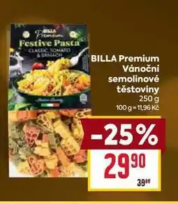 Billa BILLA Premium Vánoční semolinové těstoviny 250 g nabídka