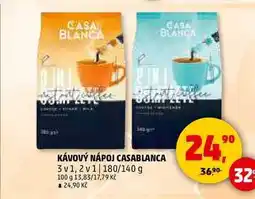 Penny Market KÁVOVÝ NÁPOJ CASABLANCA 3v1, 2v1, 180/140 g nabídka