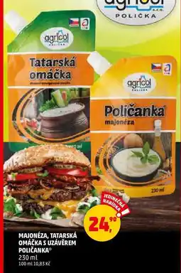 Penny Market TATARSKÁ OMÁČKA S UZÁVĚREM POLIČANKA, 230 ml nabídka