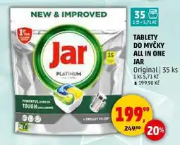 Penny Market TABLETY DO MYČKY ALL IN ONE JAR Original, 35 ks nabídka