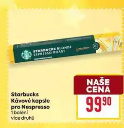 Billa Starbucks Kávové kapsle pro Nespresso 1 balení nabídka