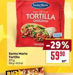 Billa Santa Maria Tortilla 371g nabídka