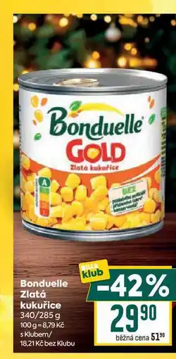 Billa Bonduelle Zlatá kukuřice 340/285 g nabídka