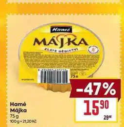 Billa Hamé Májka 75 g nabídka