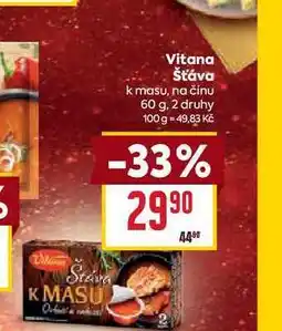 Billa Vitana šťáva k masu, na činu 60g nabídka