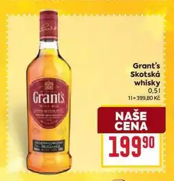 Billa Grant's Skotská whisky 0,5l nabídka