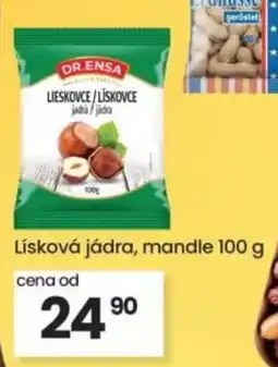 Kubík potraviny DR.ENSA Lísková jádra, mandle nabídka