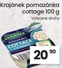 Kubík potraviny Krajánek pomazánka cottage nabídka