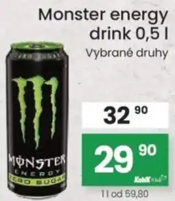 Kubík potraviny Monster energy drink nabídka