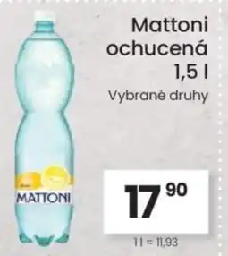 Kubík potraviny Mattoni ochucená nabídka