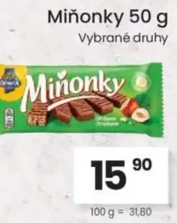 Kubík potraviny Opavia Miňonky nabídka