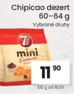 Kubík potraviny Chipicao dezert nabídka