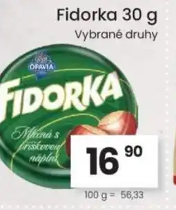 Kubík potraviny Opavia Fidorka nabídka