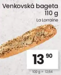 Kubík potraviny Venkovská bageta nabídka