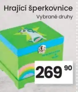 Kubík potraviny Hrající šperkovnice nabídka
