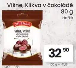 Kubík potraviny Dr.Ensa Višne, Klikva v čokoládě nabídka