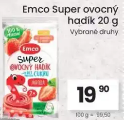 Kubík potraviny Emco Super ovocný hadík nabídka