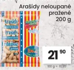 Kubík potraviny Arašídy neloupané pražené nabídka