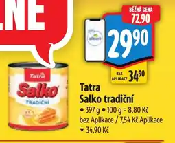 Albert Tatra Salko tradiční nabídka