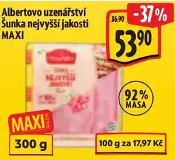 Albert Albertovo uzenářství Šunka nejvyšší jakosti MAXI nabídka