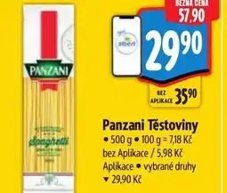 Albert Panzani Těstoviny nabídka