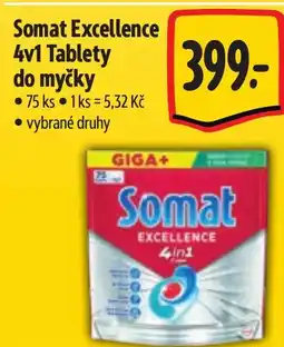 Albert Somat Excellence 4v1 Tablety do myčky nabídka