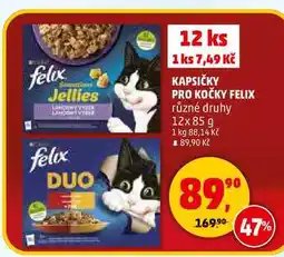 Penny Market KAPSIČKY PRO KOČKY FELIX, 12x 85 g nabídka