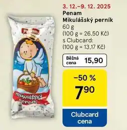 Tesco Penam Mikulášský perník, 60 g nabídka
